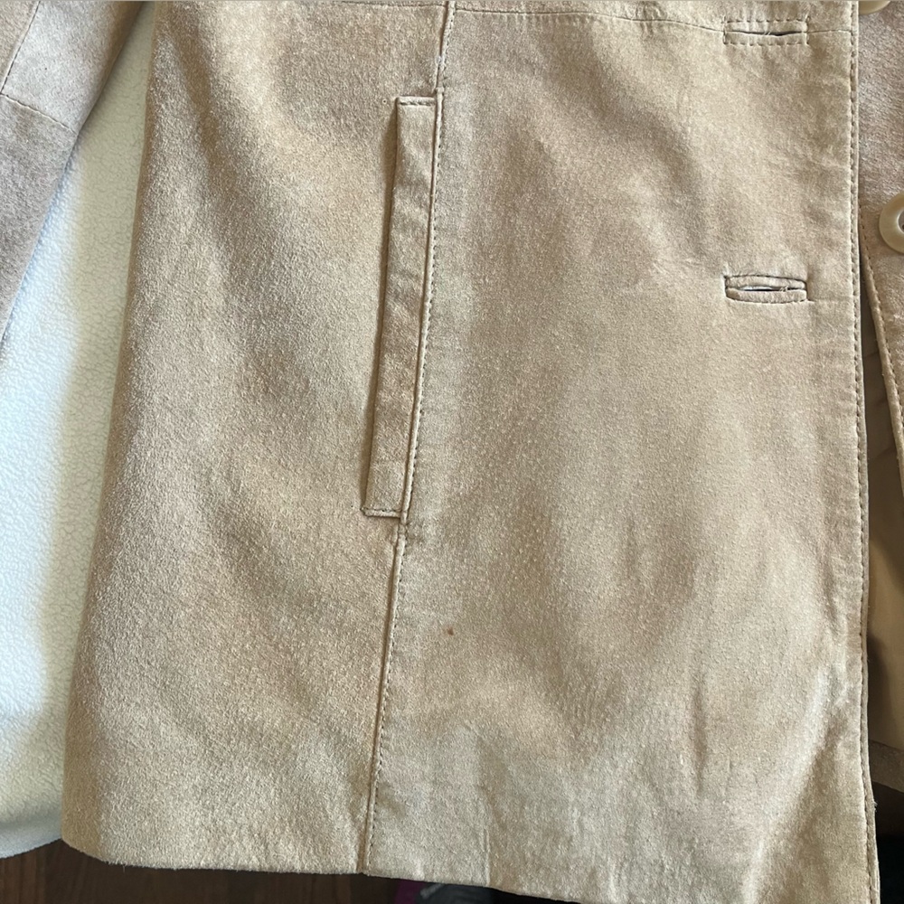 Croft & Barrow Light Brown Suede Blazer women’s Medium see details - Picture 11 of 16